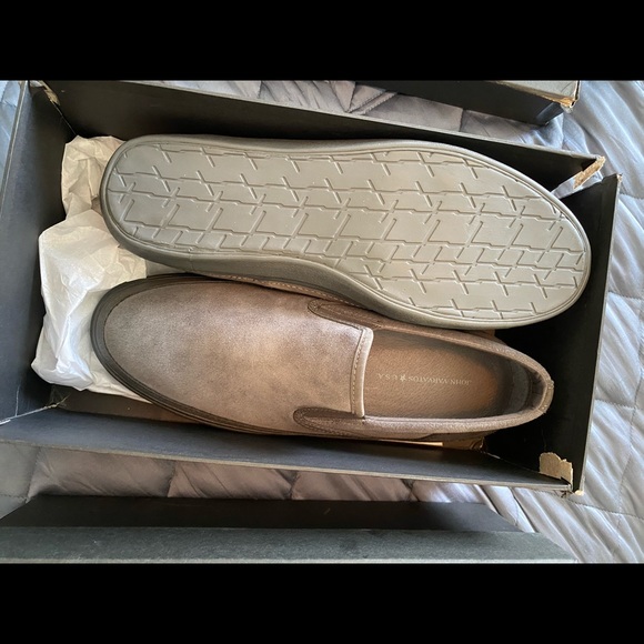 John Varvatos Jet Slip On Grey Sz 15 